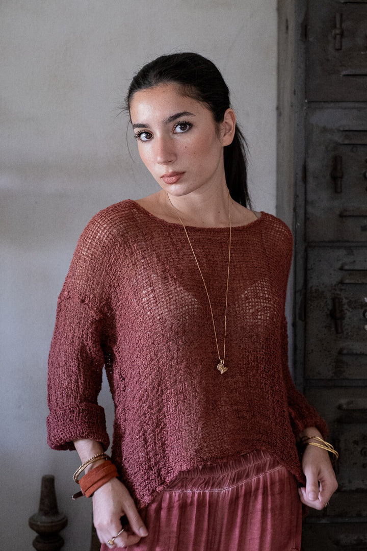 Maglia Bambusa Linen Top - Campagna