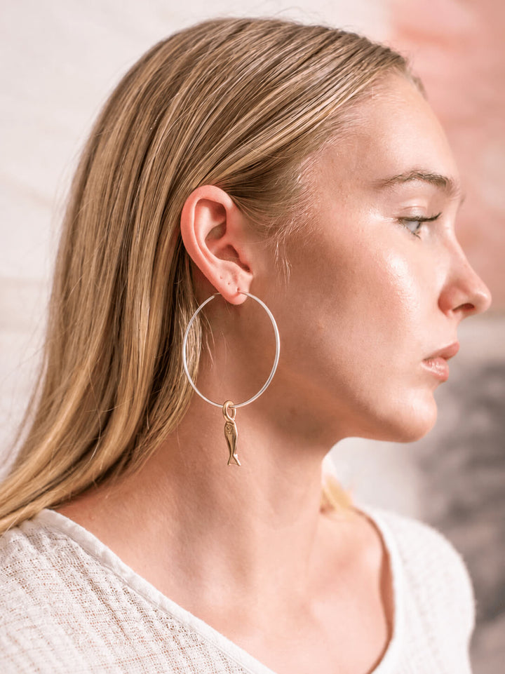 Cerchi Silver Hoops - Large
