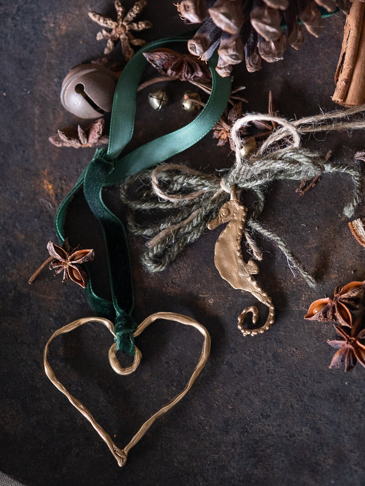 Xmas Ornament | Cuore Large Bronze Pendant