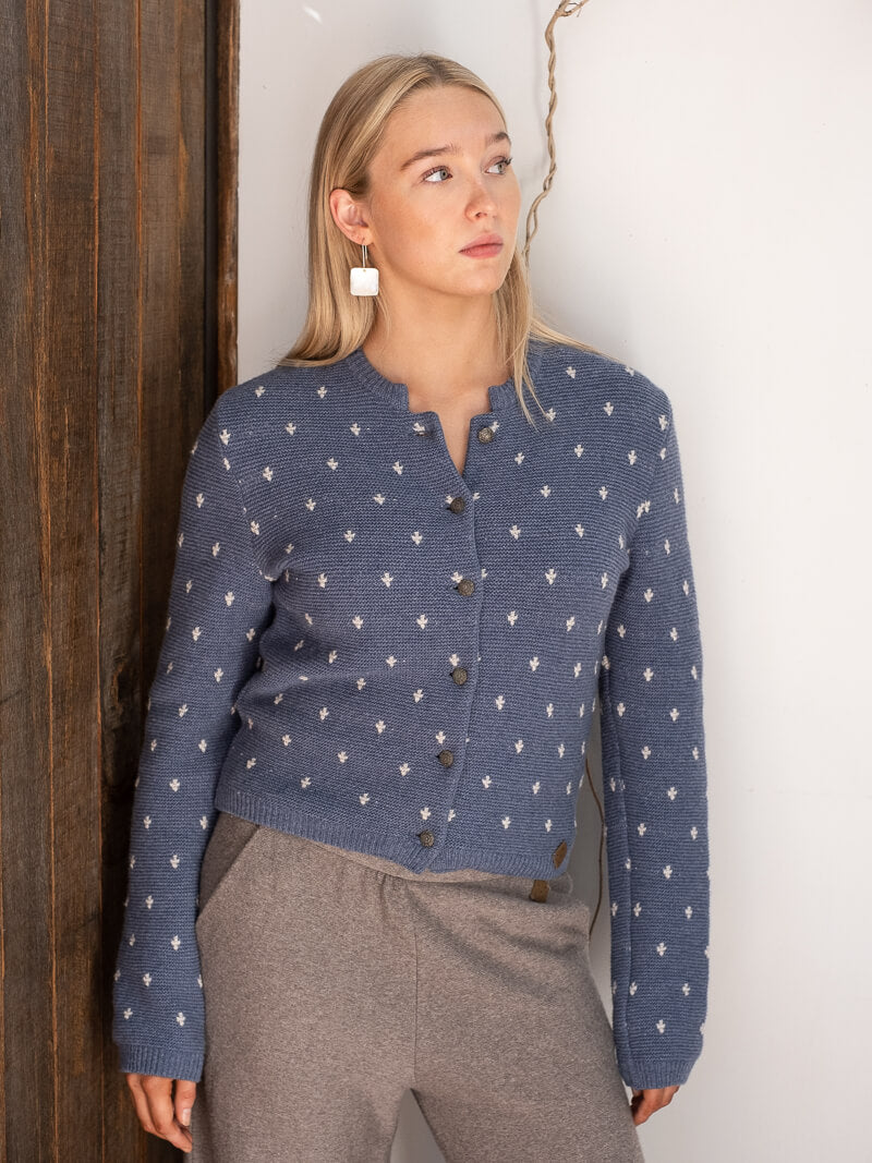 IMPERFECT - Doreen Cardigan Slate Blue