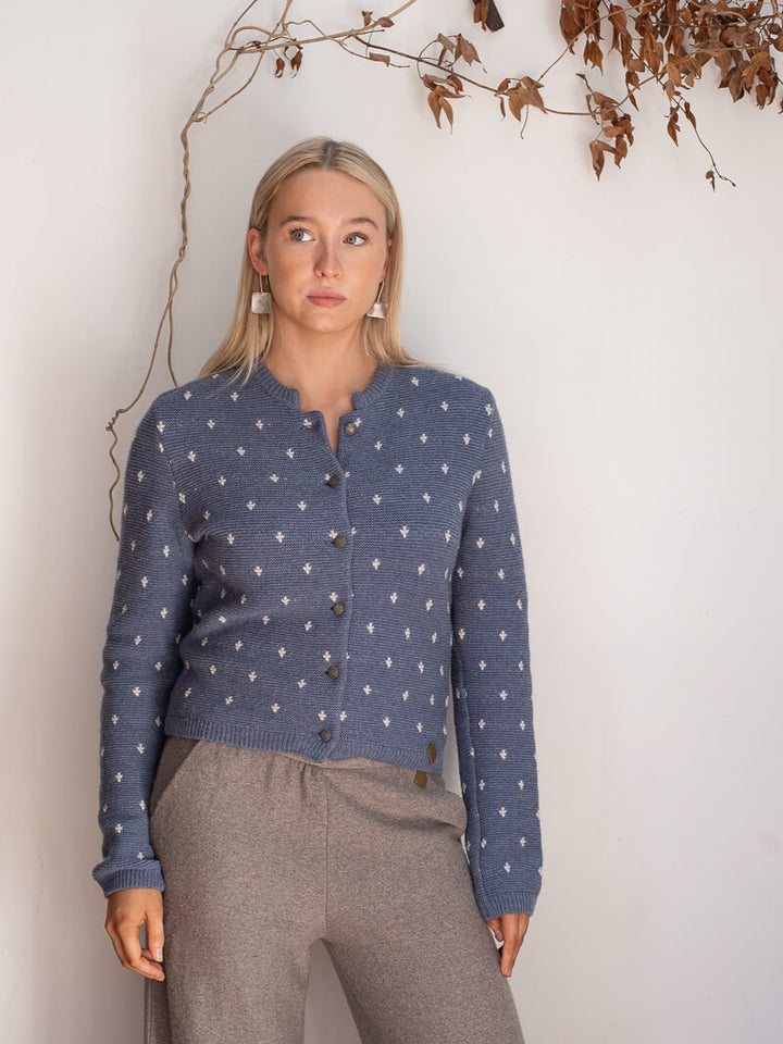 IMPERFECT - Doreen Cardigan Slate Blue
