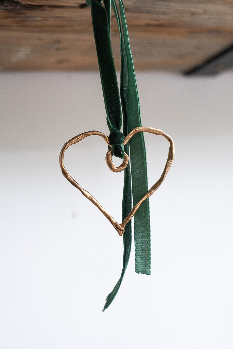 Xmas Ornament | Cuore Large Bronze Pendant