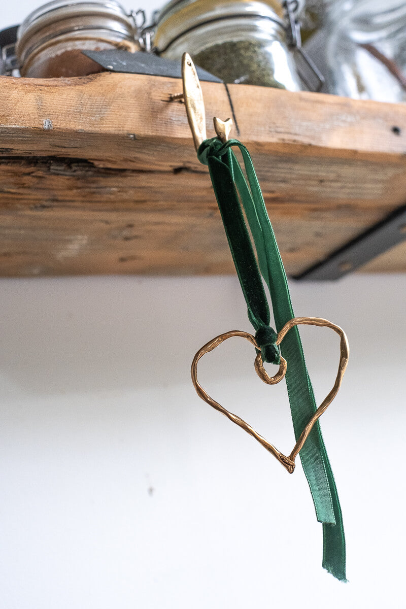 Xmas Ornament | Cuore Large Bronze Pendant