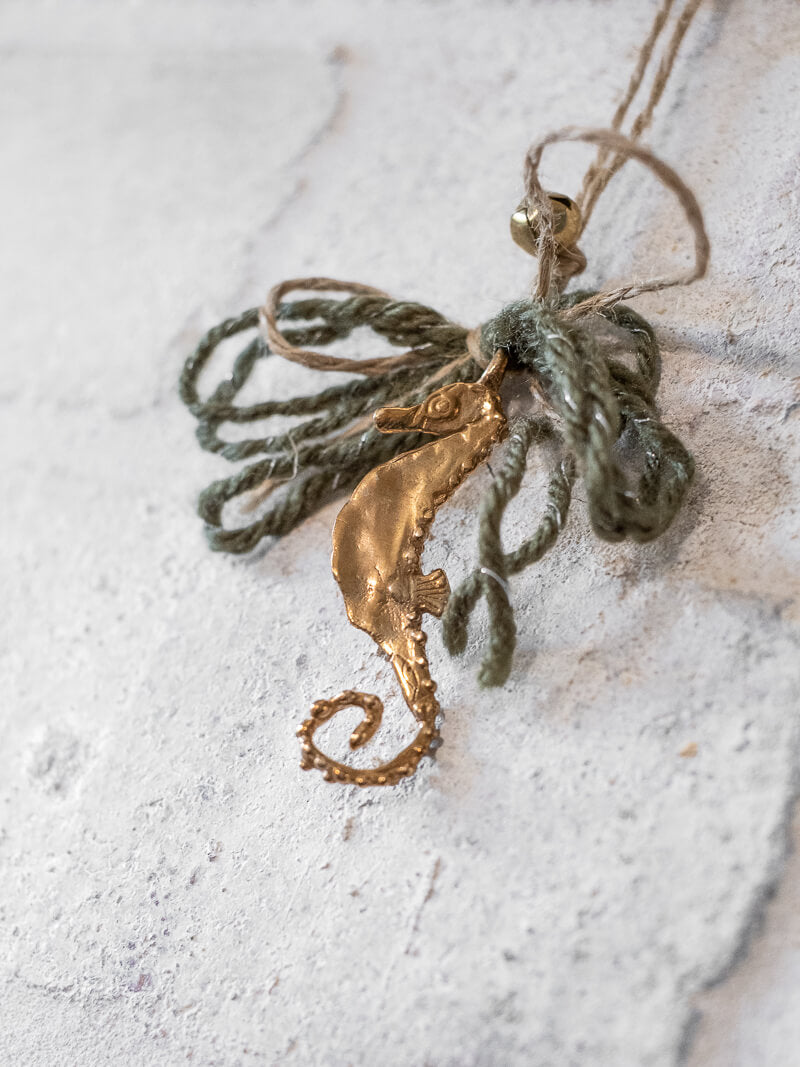 Xmas Ornament | Cavalluccio Marino L Bronze Pendant