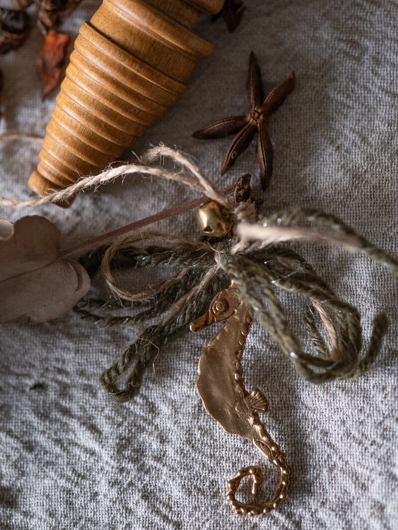 Xmas Ornament | Cavalluccio Marino L Bronze Pendant