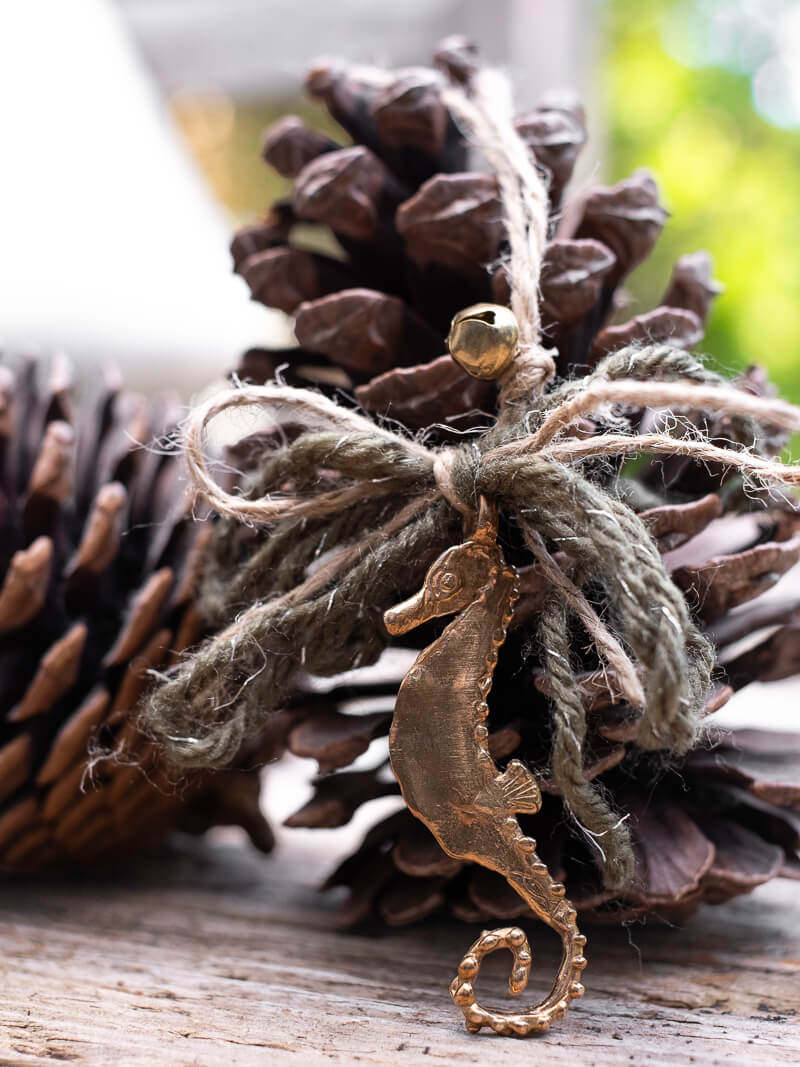Xmas Ornament | Cavalluccio Marino L Bronze Pendant
