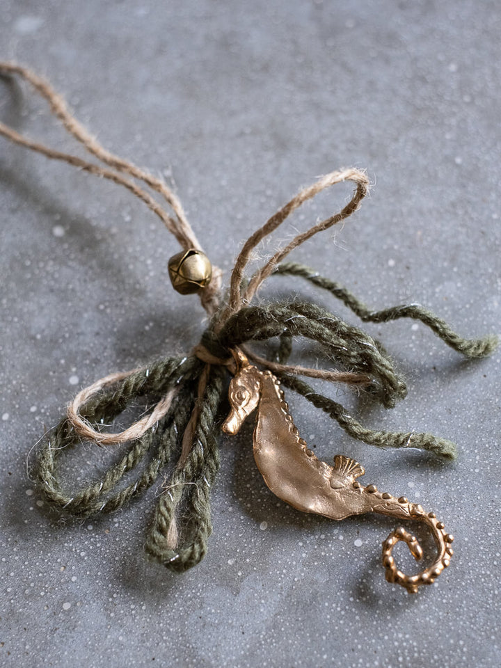 Xmas Ornament | Cavalluccio Marino L Bronze Pendant