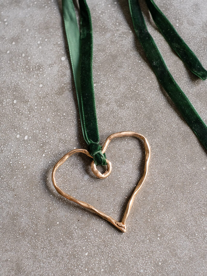 Xmas Ornament | Cuore Large Bronze Pendant