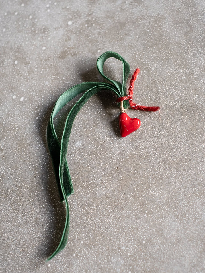 Xmas Ornament | Cuore Rosso Bronze Pendant
