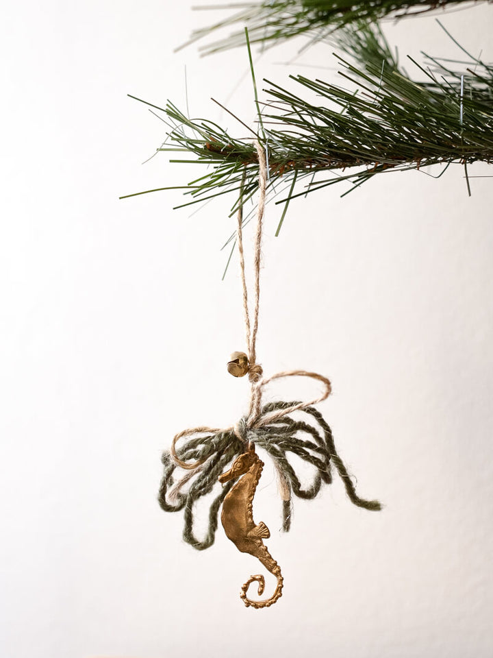 Xmas Ornament | Cavalluccio Marino L Bronze Pendant