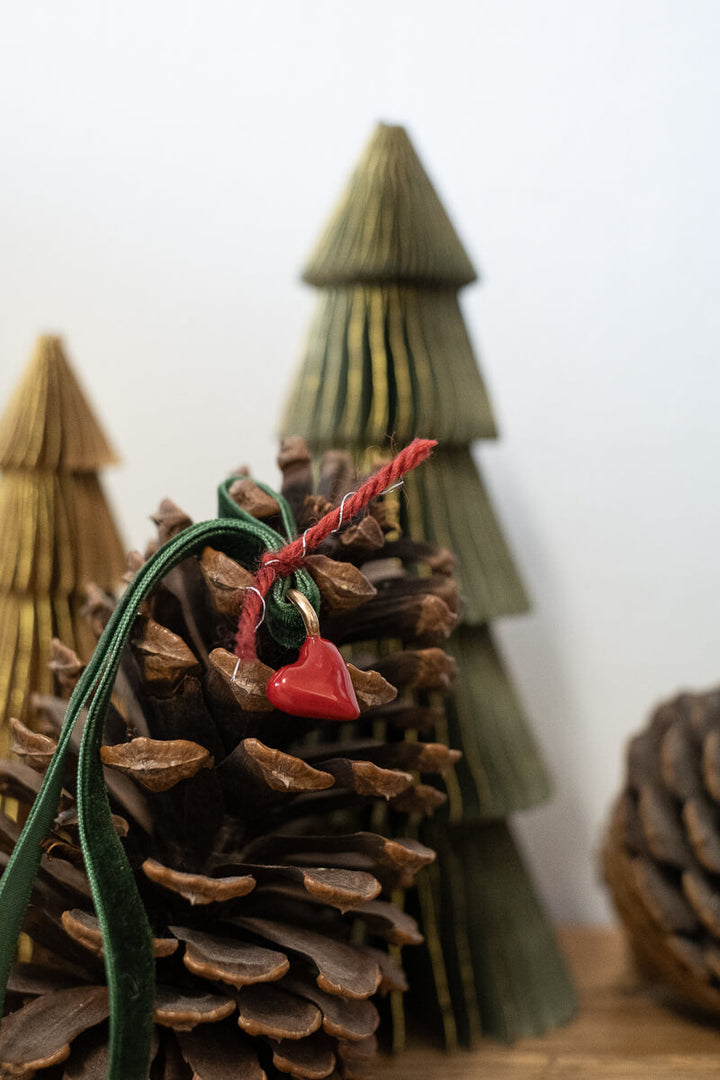 Xmas Ornament | Cuore Rosso Bronze Pendant