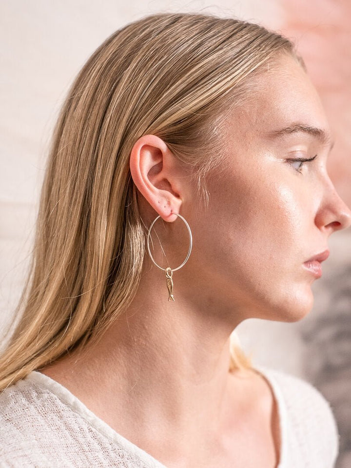 Cerchi Silver Hoops - Medium - La Casa by Importante