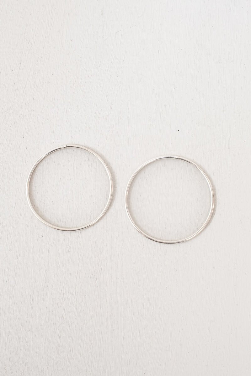 Cerchi Silver Hoops - Medium - La Casa by Importante