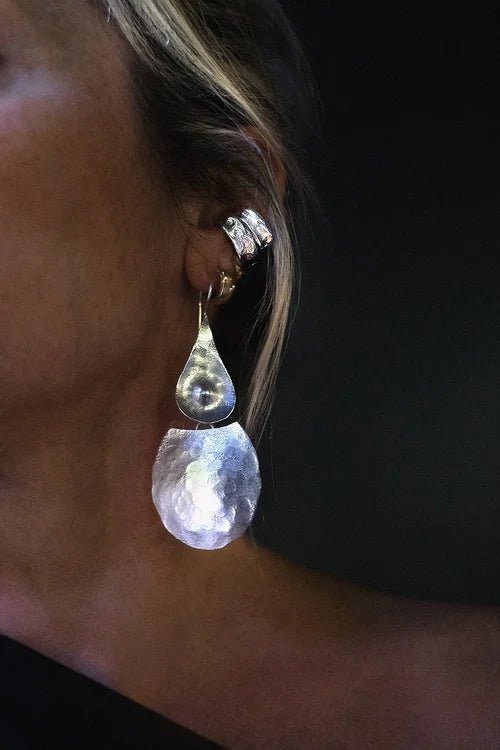 CHUNKY SILVER EAR CUFFS - La Casa by Importante