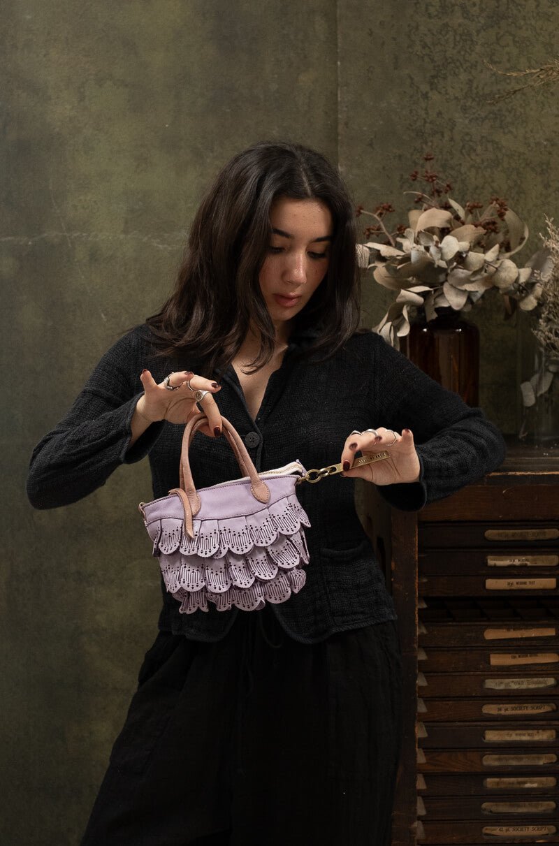 DAFNE LACE SMALL BAG - Orchid - SORRENTO - La Casa by Importante
