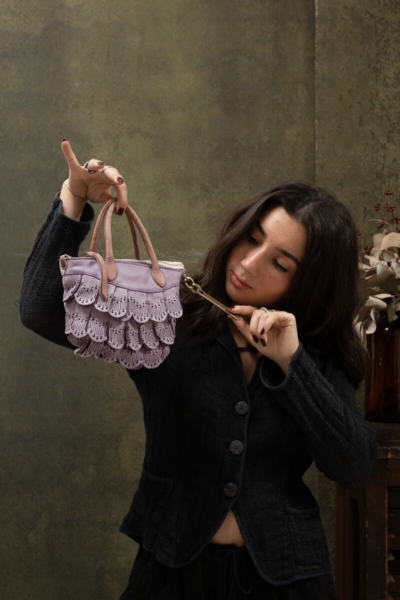 DAFNE LACE SMALL BAG - Orchid - SORRENTO - La Casa by Importante