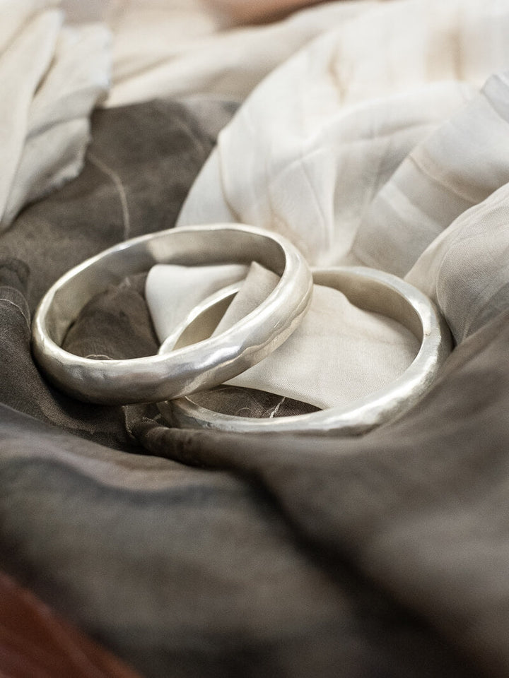 DOMED CHUNKY SILVER BRACELET - La Casa by Importante