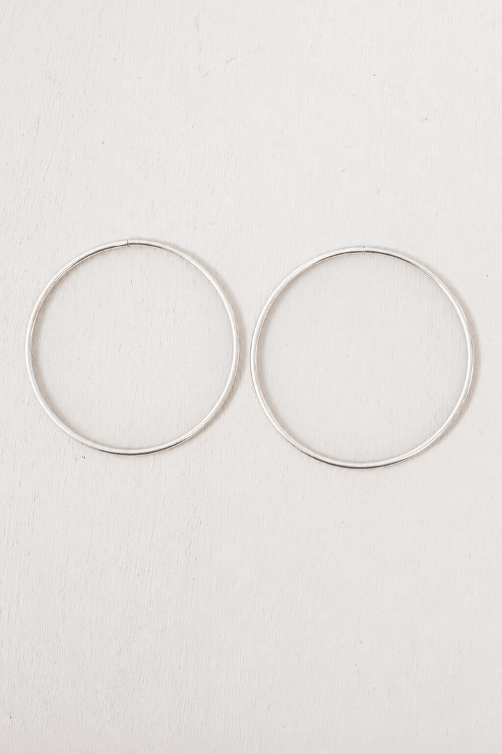 Cerchi Silver Hoops - Large