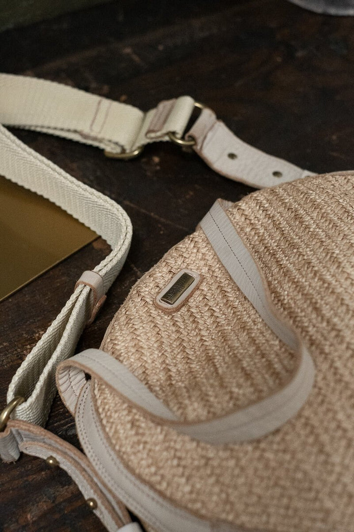 ELETTRA ROUND MEDIUM BAG - Off White - FIRENZE - La Casa by Importante
