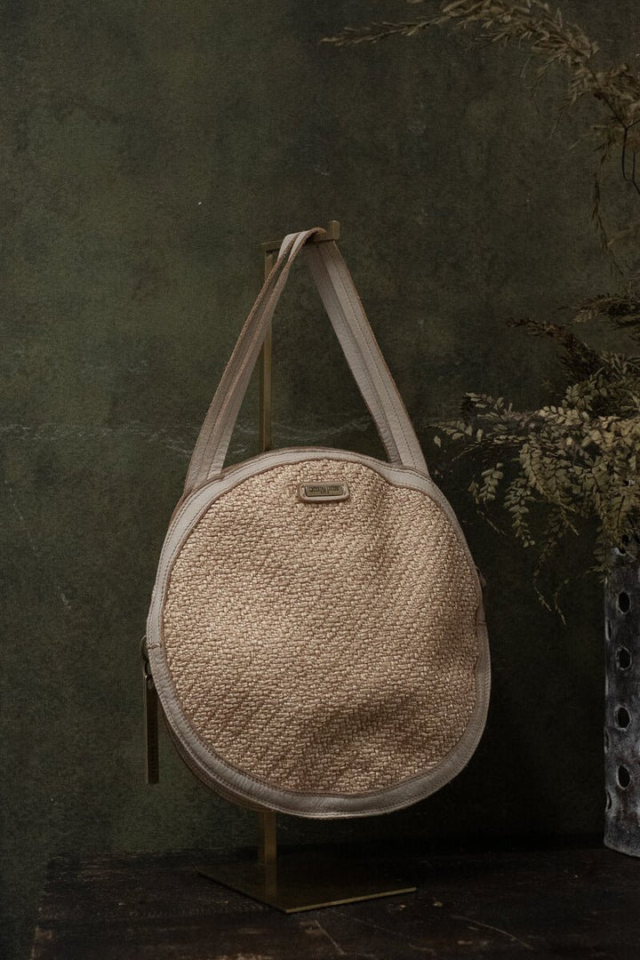 ELETTRA ROUND MEDIUM BAG - Off White - FIRENZE - La Casa by Importante