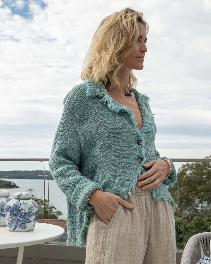 GIACCA CASTAGNA - Tela Campo - La Casa by Importante