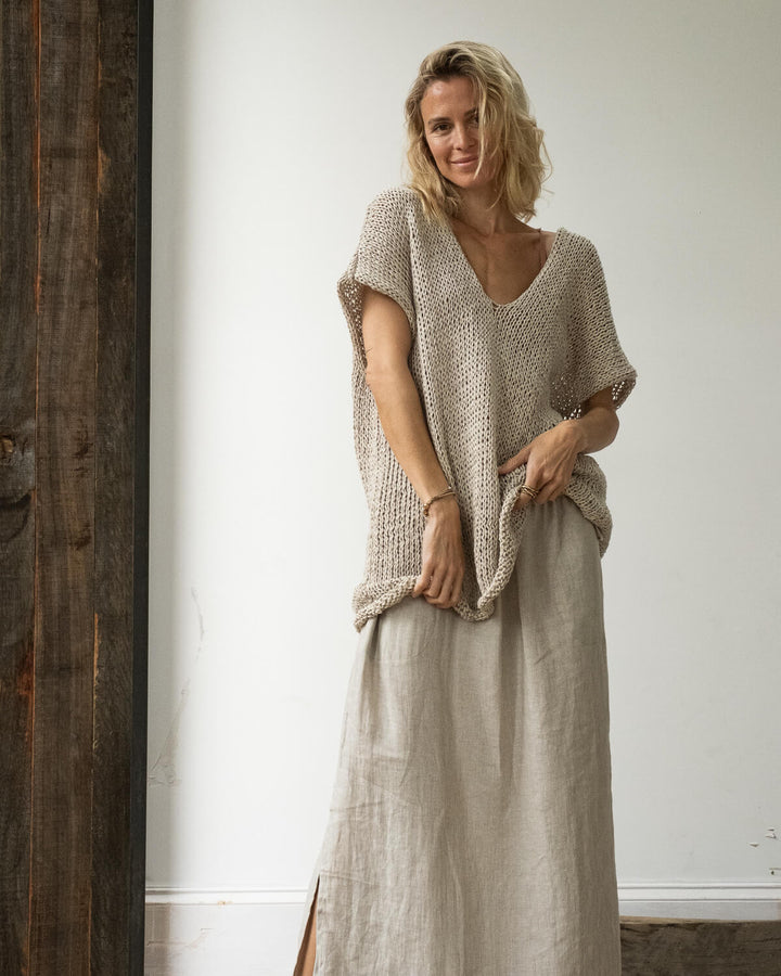 HANNA LINEN VEST - La Casa by Importante