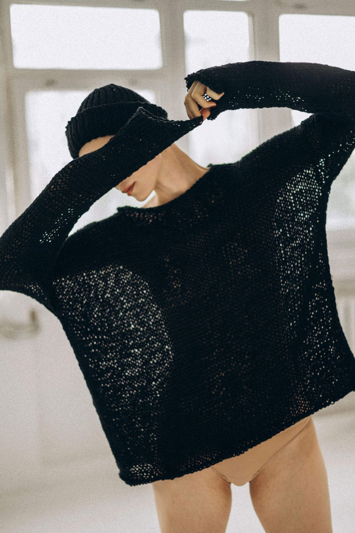 HELENA LINEN KNITTED JUMPER - La Casa by Importante