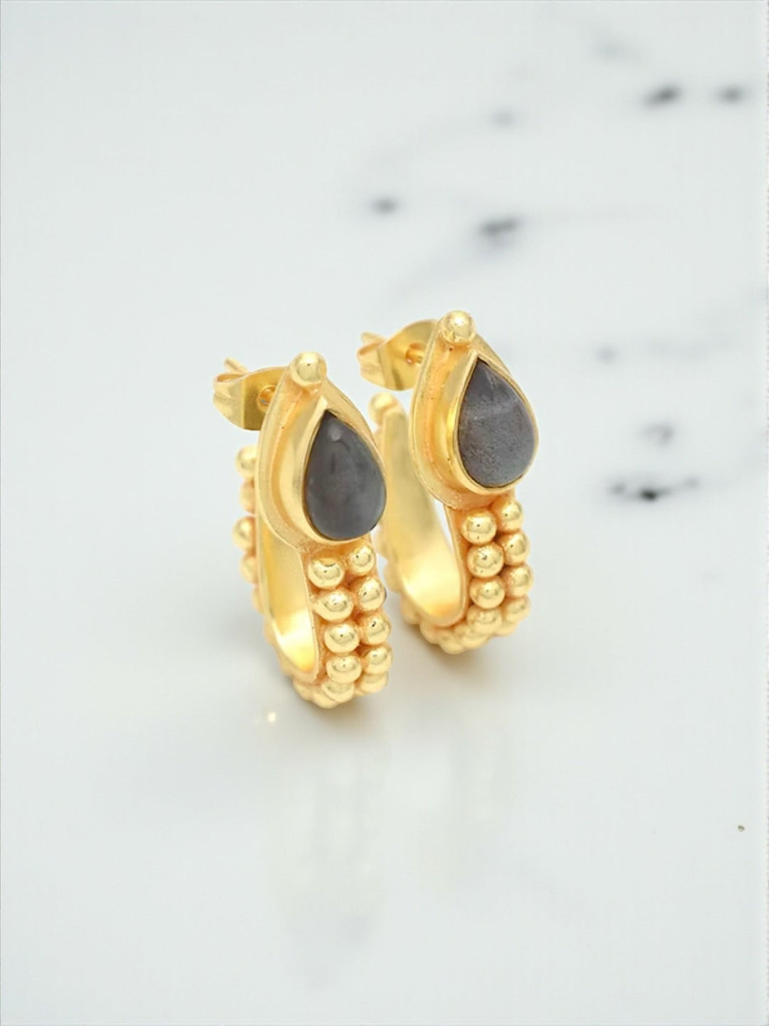 JIVAN LABRADORITE EARRINGS - La Casa by Importante