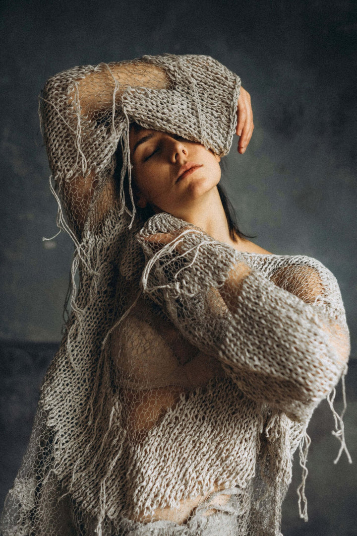 JÓZEFA LONG SLEEVE LINEN TOP - La Casa by Importante