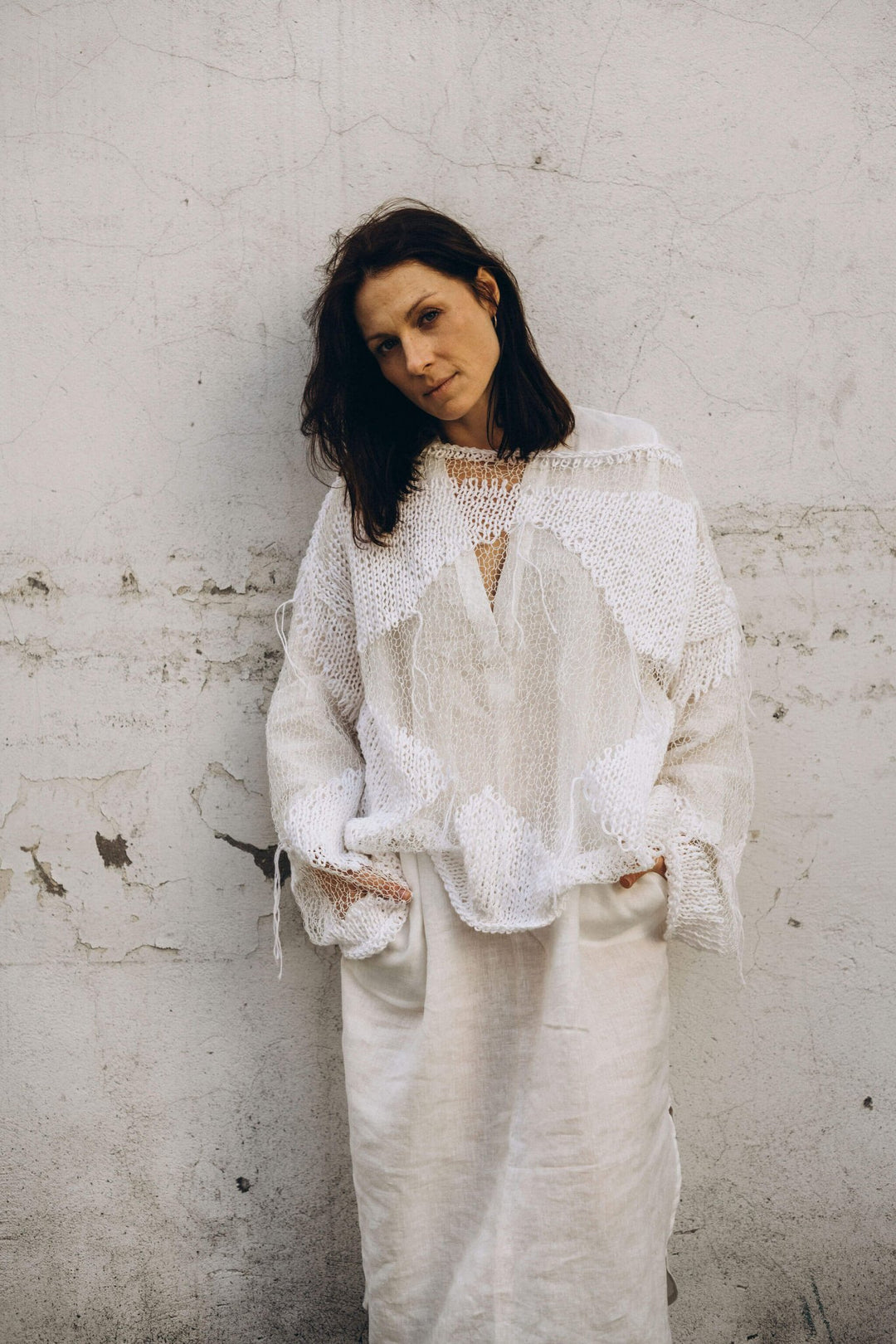 JÓZEFA LONG SLEEVE LINEN TOP - La Casa by Importante