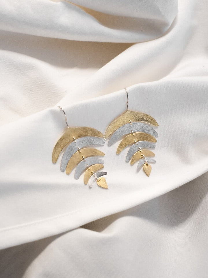 KAREM GOLD AND SILVER EARRINGS - La Casa by Importante