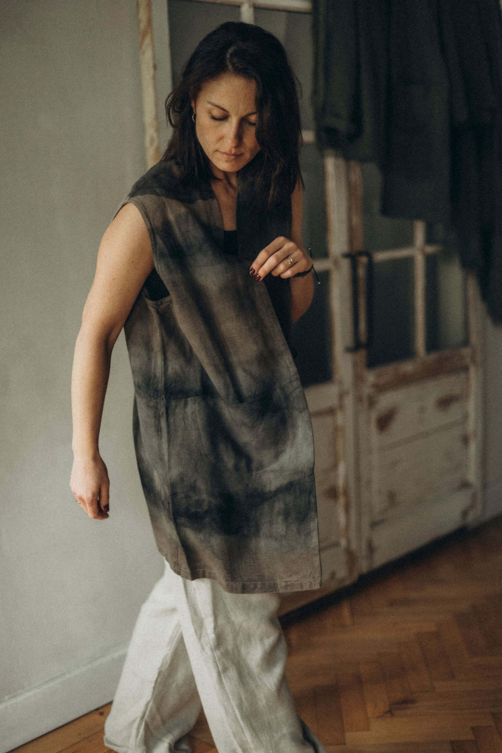 MARIA VEST DYED - La Casa by Importante