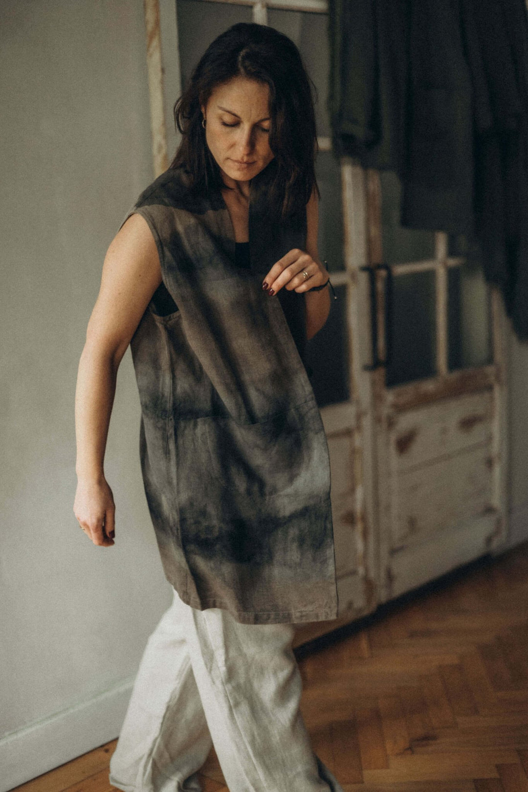 MARIA VEST DYED - La Casa by Importante