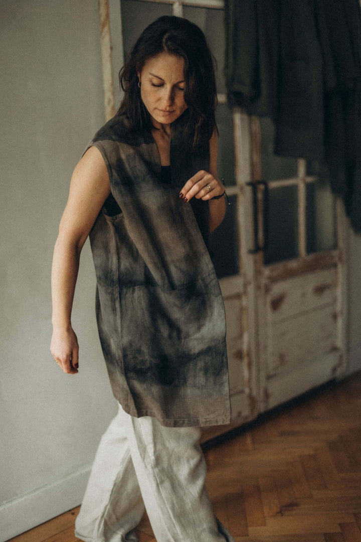 MARIA VEST DYED - La Casa by Importante