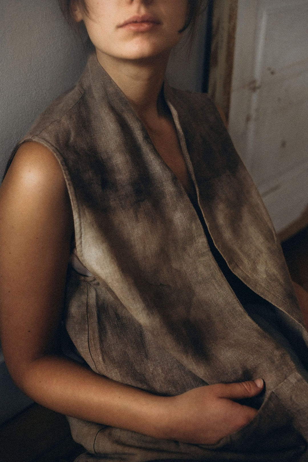 MARIA VEST DYED - La Casa by Importante
