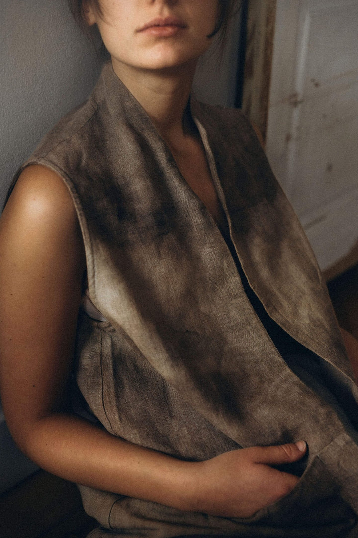 MARIA VEST DYED - La Casa by Importante