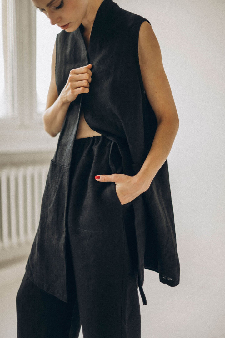 MARIA VEST PLAIN - La Casa by Importante