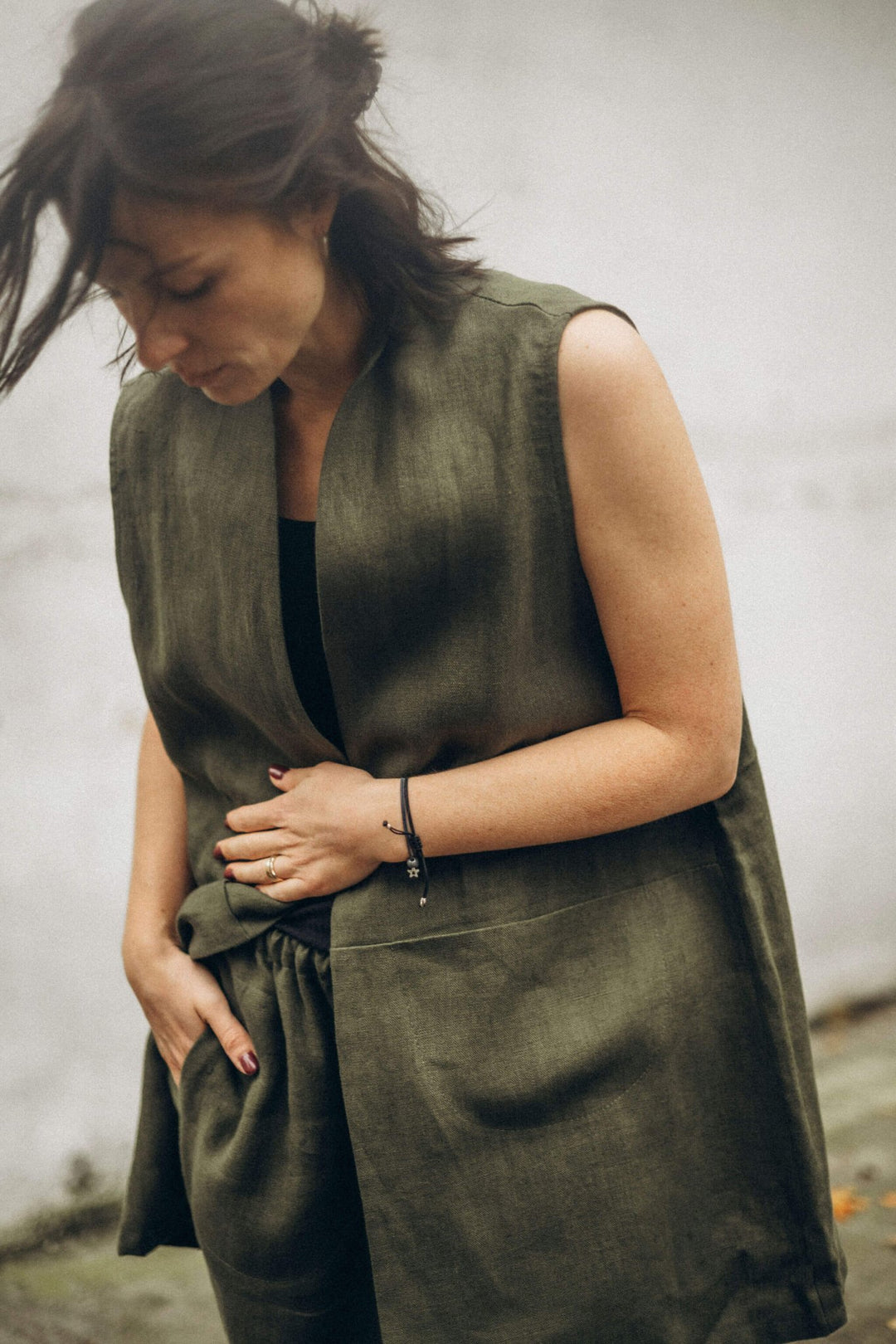 MARIA VEST PLAIN - La Casa by Importante