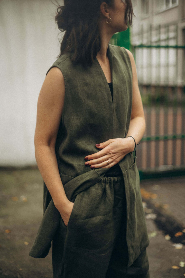 MARIA VEST PLAIN - La Casa by Importante
