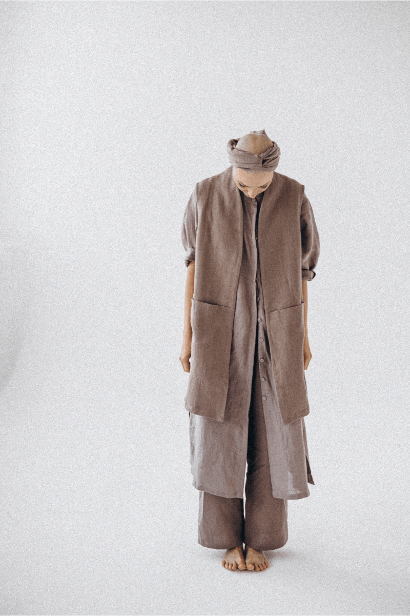 MARIA VEST PLAIN - La Casa by Importante