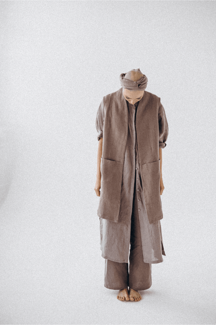 MARIA VEST PLAIN - La Casa by Importante