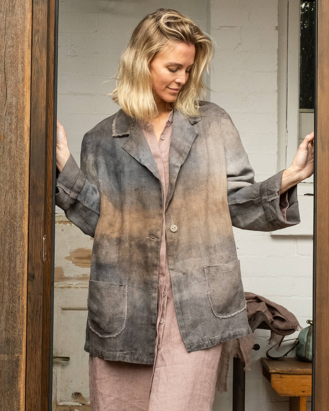MIRA LINEN JACKET - La Casa by Importante