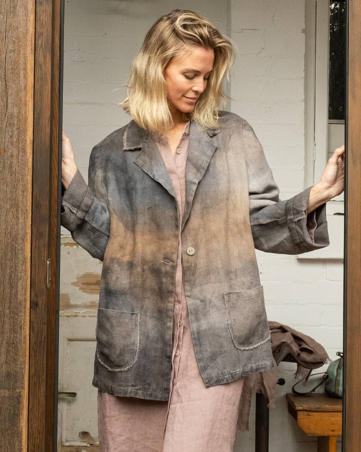MIRA LINEN JACKET - La Casa by Importante