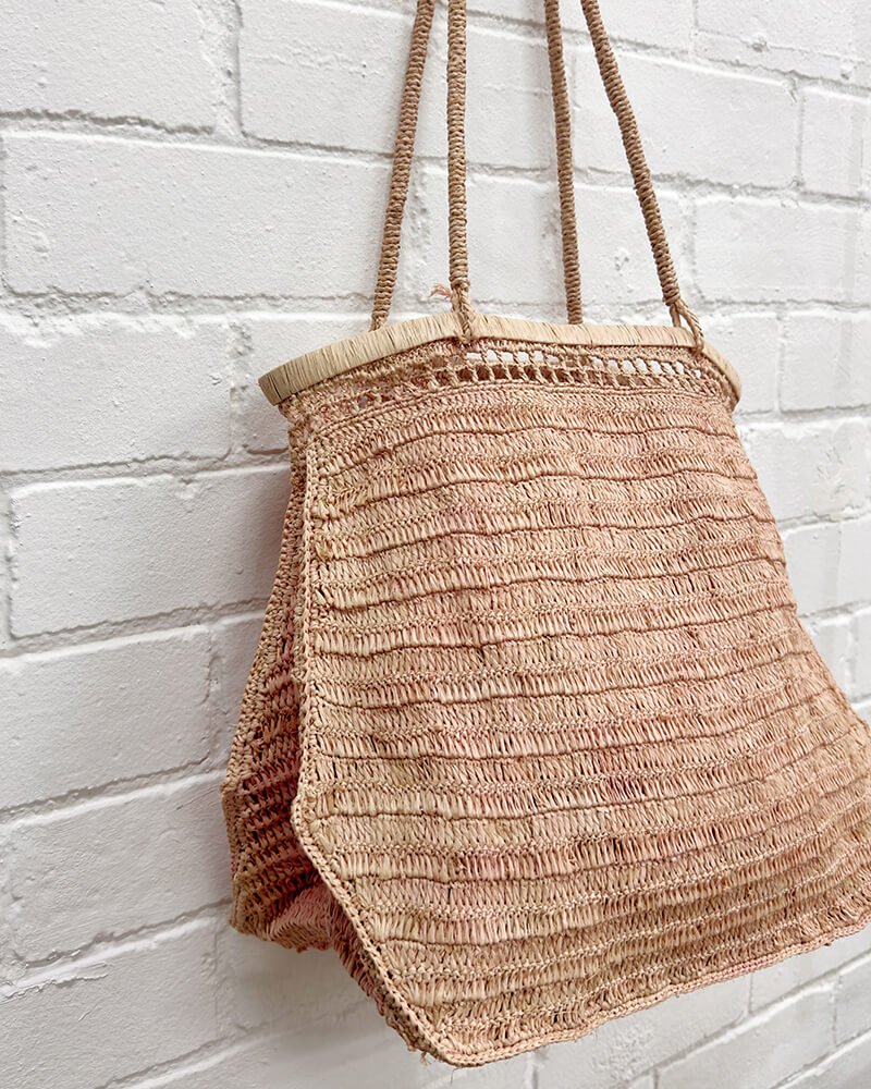 Onja Raffia bag - Light Pink - La Casa by Importante