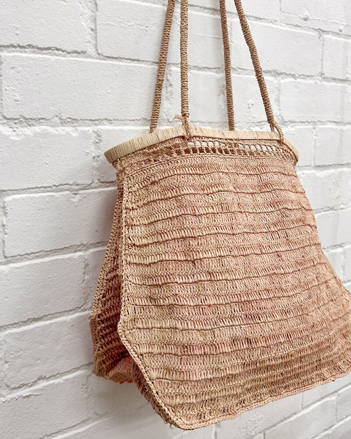Onja Raffia bag - Light Pink - La Casa by Importante