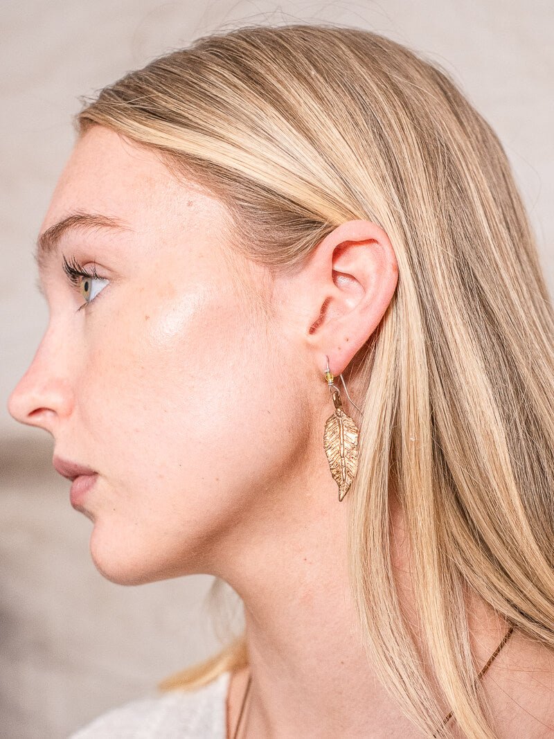 Piuma Bronze Earrings - La Casa by Importante