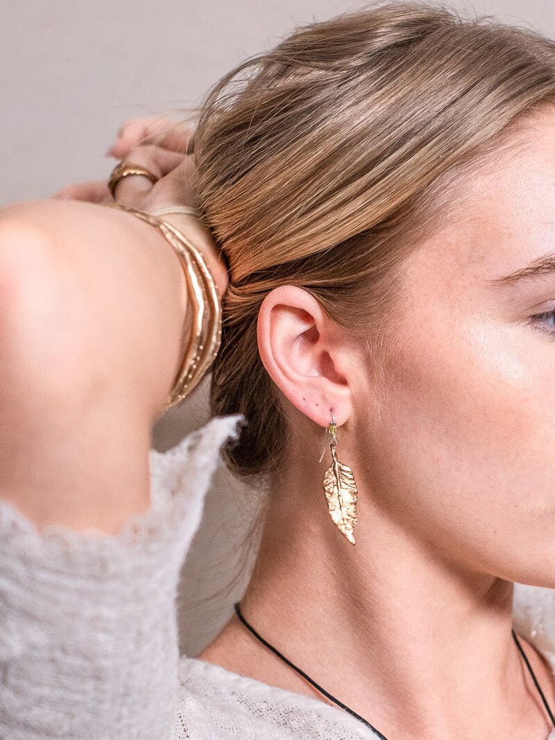 Piuma Bronze Earrings - La Casa by Importante
