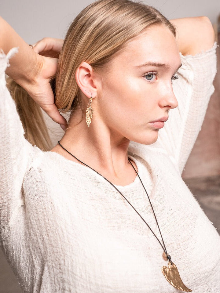 Piuma Bronze Earrings - La Casa by Importante