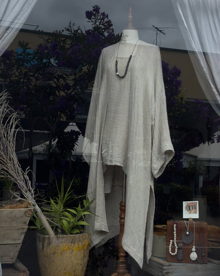 RENATA LINEN CARDIGAN - La Casa by Importante