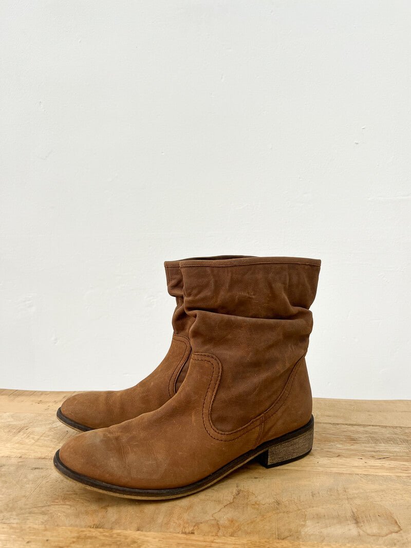 Second Hand Boho Leather Boots - 41 - La Casa by Importante